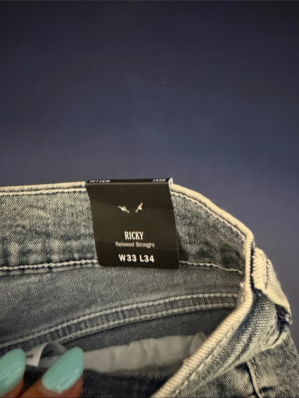 True Religion Men's Medium Blue Straight-Leg Jeans
